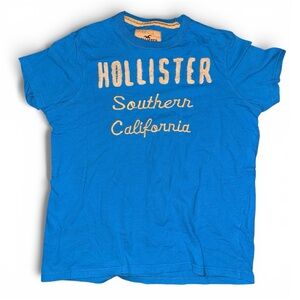 Hollister Y2K Blue Graphic T-Shirt